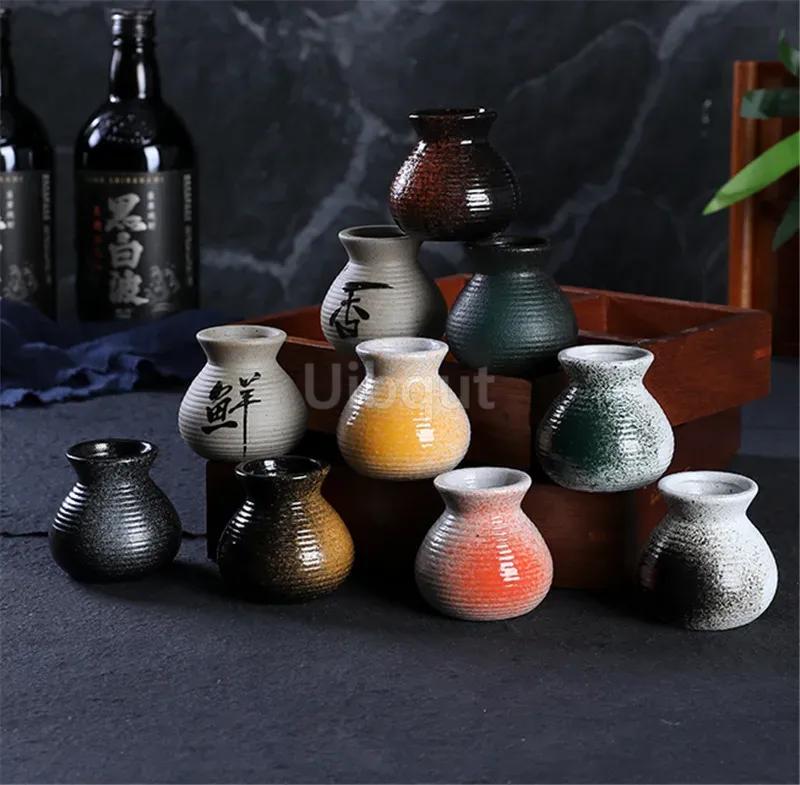 Sushi Shop Sashimi Plate Decoration Ceramic Small Bottle Dry Ice Japanese Kitchen Tableware Restaurant Toothpick Holder Storage