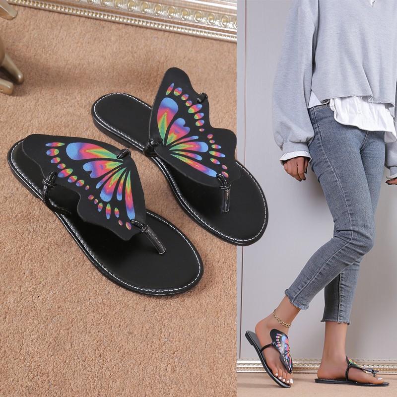 Fashion Versatile Soft Soled Shoes for Summer New Round Toe Flat Shoes Fashion and Simple Women's Sandals Lightweight Non Slip Slippers