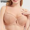 Große Größen Dessous für Frauen Anti-Hängend Sammelnd Atmungsaktiver BH Dünner Vollschalen-BH
