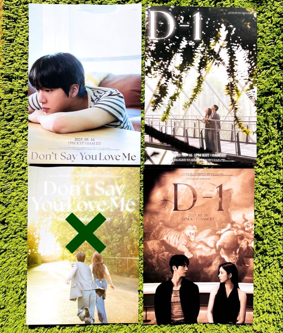 

[USED] Not for sale BTS JIN Echo MV Poster Album 3 sheets