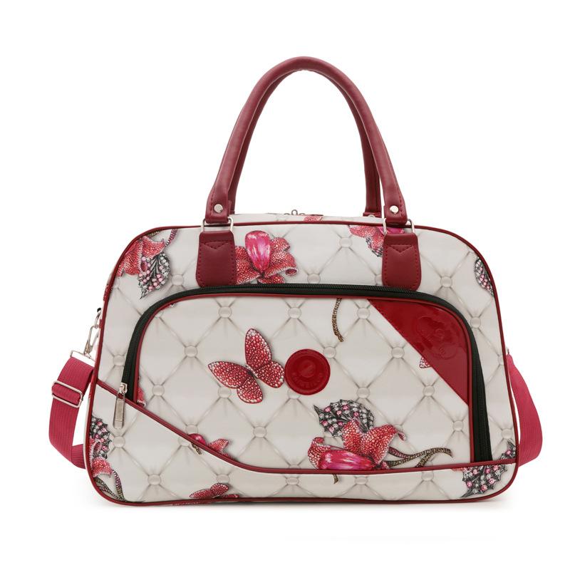 Women's Personalized Niche Print Portable Travel Bag Practical Storage Clothing Luggage Bag