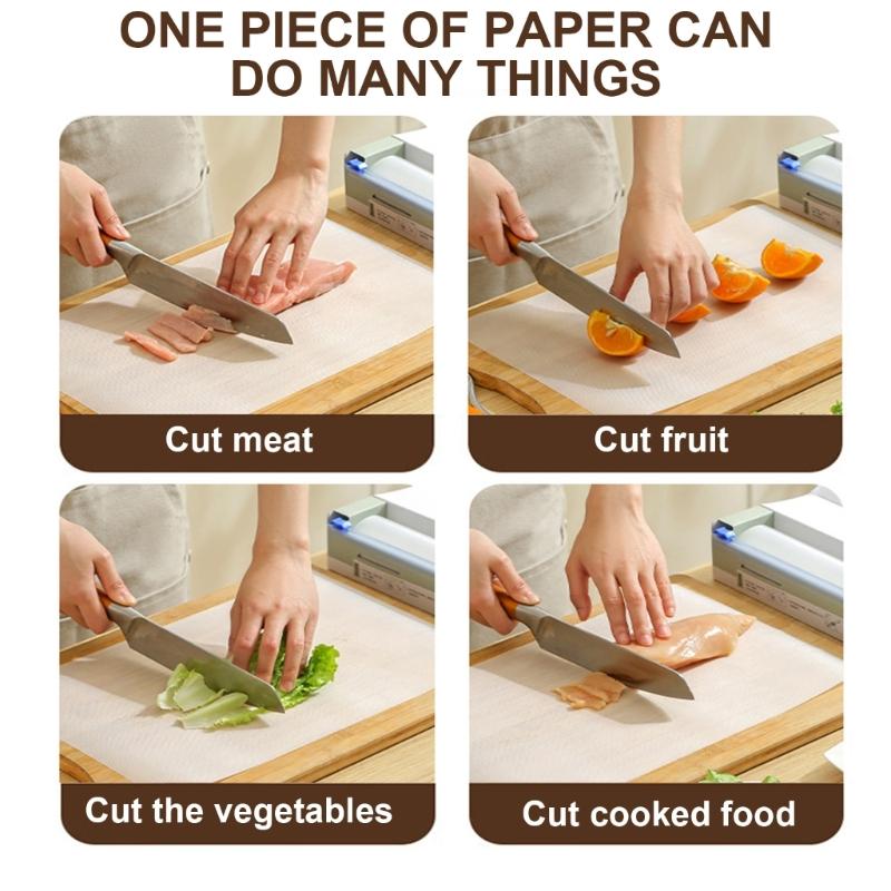 Chopping Board Sheet Flexible Disposable Cutting Mats Roll for Meat Fish Vegetables Hygienic Food Preparation Pad