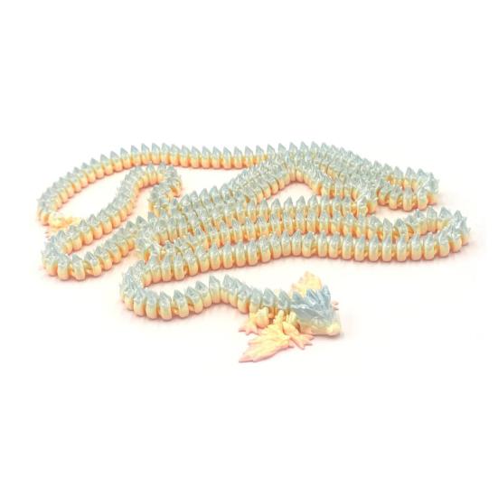 3D Printed Dragon Toy 5.2Ft Articulated Dragon Animal Model Desktop Dragon Decoration Funny Fidget Toy Festival Gift for Friends