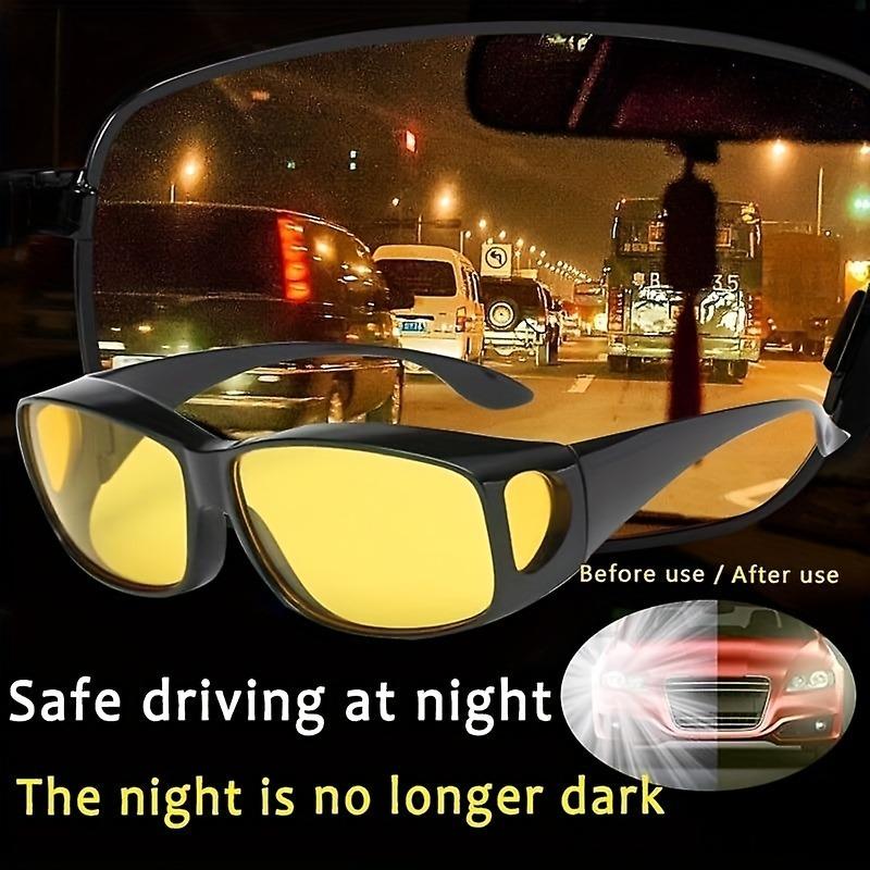 Neutral Glasses, Optical High-definition Night Driving Surround Anti Glare Glasses, Suitable for Both Men and Women