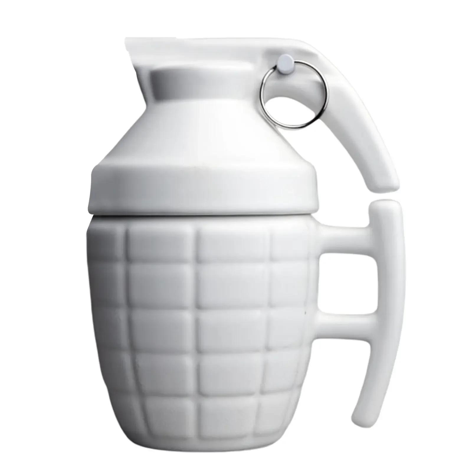 

Смешная кофейная кружка керамическая в форме мины с крышкой однотонная кружка креативные чашки для воды для дома офиса праздников 201-300ml