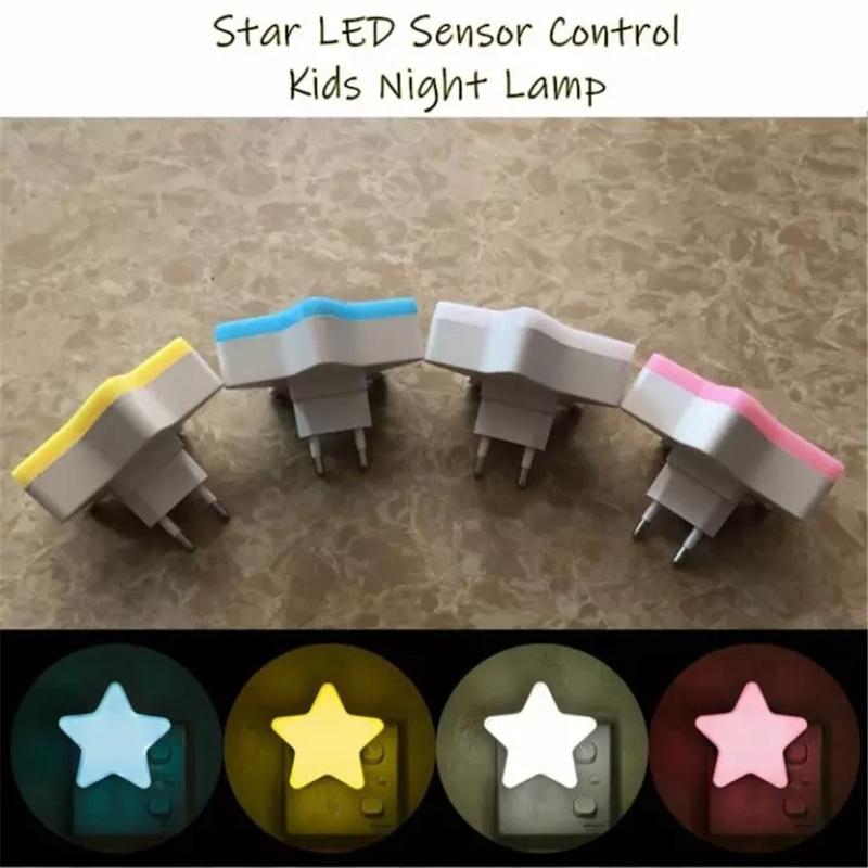 Induction Mini Star Shape Led Sensor Control Night Light For Kids Bedroom Bedside Baby Sleep Light