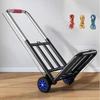 Portable Hand-Pulled op Cart Foldable Cargo very Vehicle Lightweight Household Vegetable Bung Transport Tool