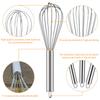 3Pack Egg Whisk Stainless Steel Egg Whisk Kitchen Wire Balloon Whisk Milk Egg Beater Egg Mixing Mixer Tools Egg Beater Blender