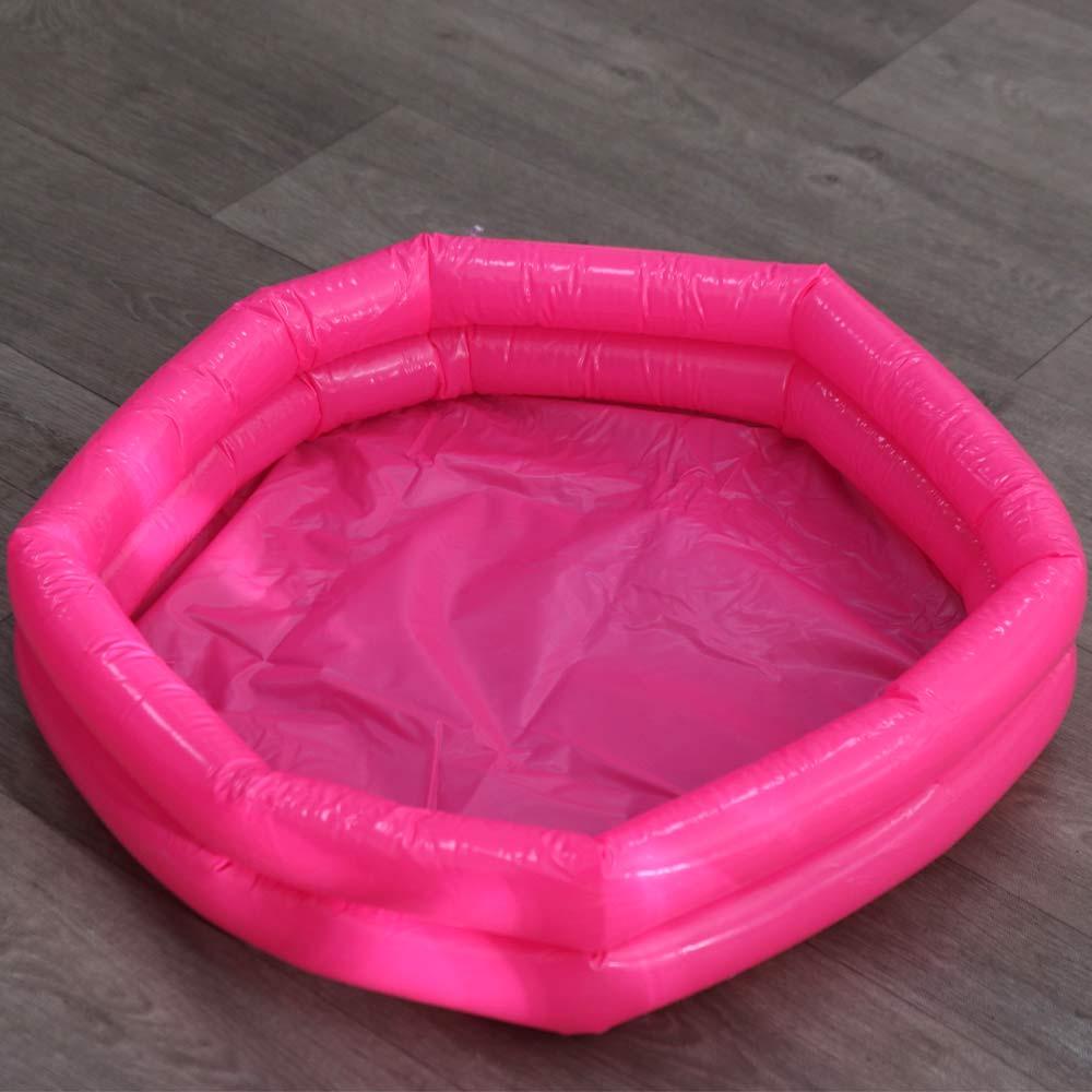 Piscina per bambini estiva 60 cm Vasca da bagno per giocare con l'acqua Piscina gonfiabile pieghevole per bambini