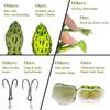 Top Water Soft Frog Bass Fishing Lures Kit, Double Propeller Legs, 5 Connection Rings, Thickened Silicone Skin, Bigger Splash More Attractive,