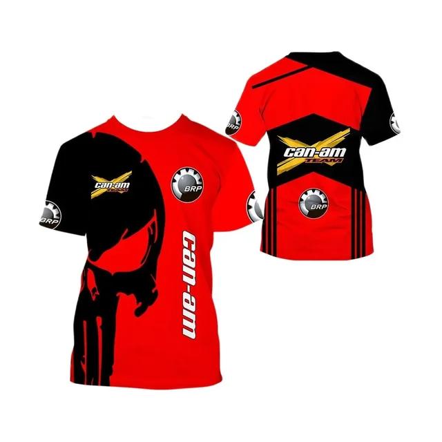 Summer Men's T-shirt Brp Can Am 3D Print Fashion Off Road Personality Short Sleeve Tees Funny Harajuku Street Style Tops