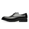 Fashion Spring Formal Shoes Men Genuine Leather Brown Oxford Breathable Flats Men Sapatos Masculino Men Gentlemans Stylish Lace Up Shoes