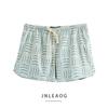 Jnleaog Summer New Arrival Women's Clothing Fashion Style Stylish Fashion All-Match Casual Style Pattern Print Shorts