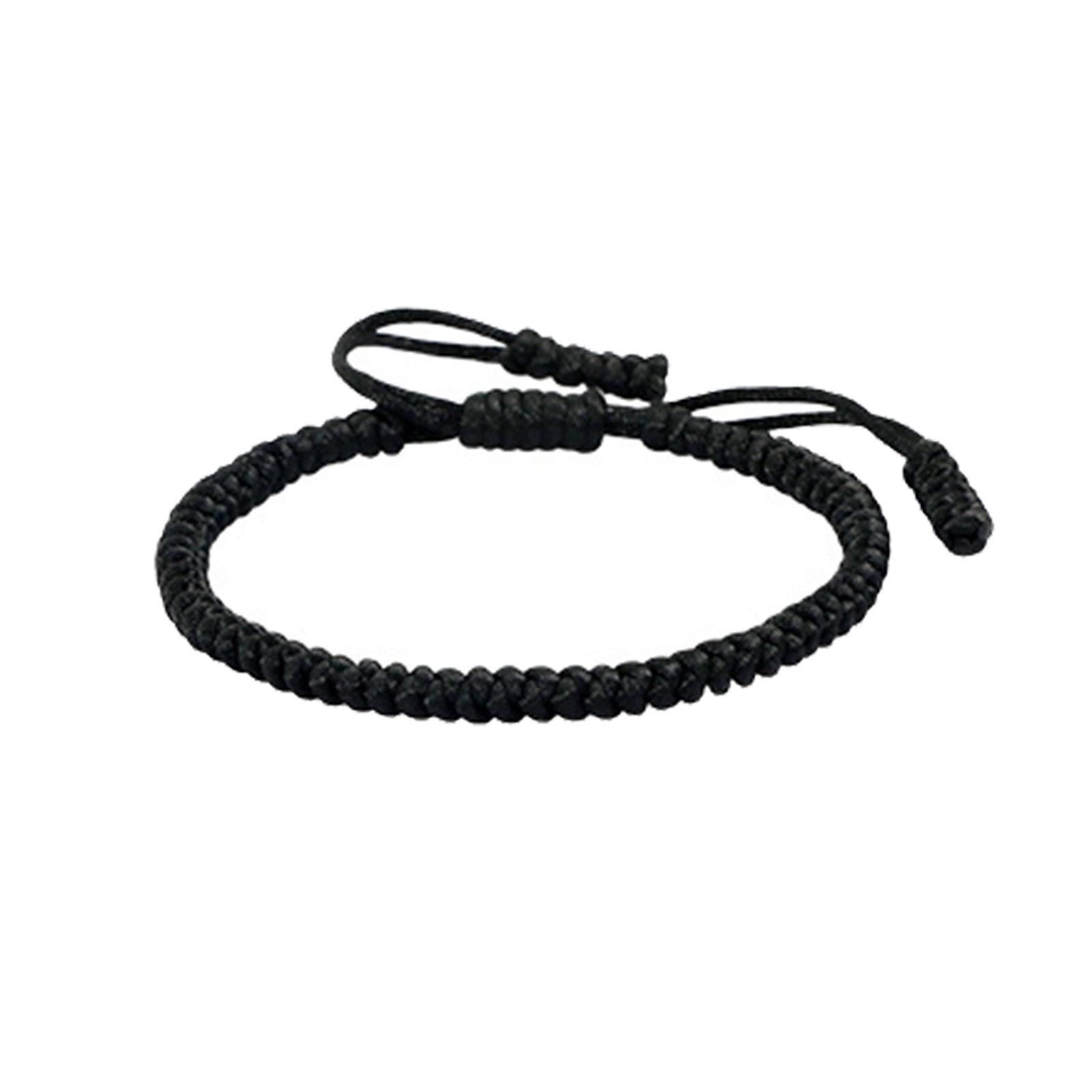 

Handmade Blue Beads Bracelet Portable Braided Bracelets Set Elegant Wristband Accessories For Men And Women чорний