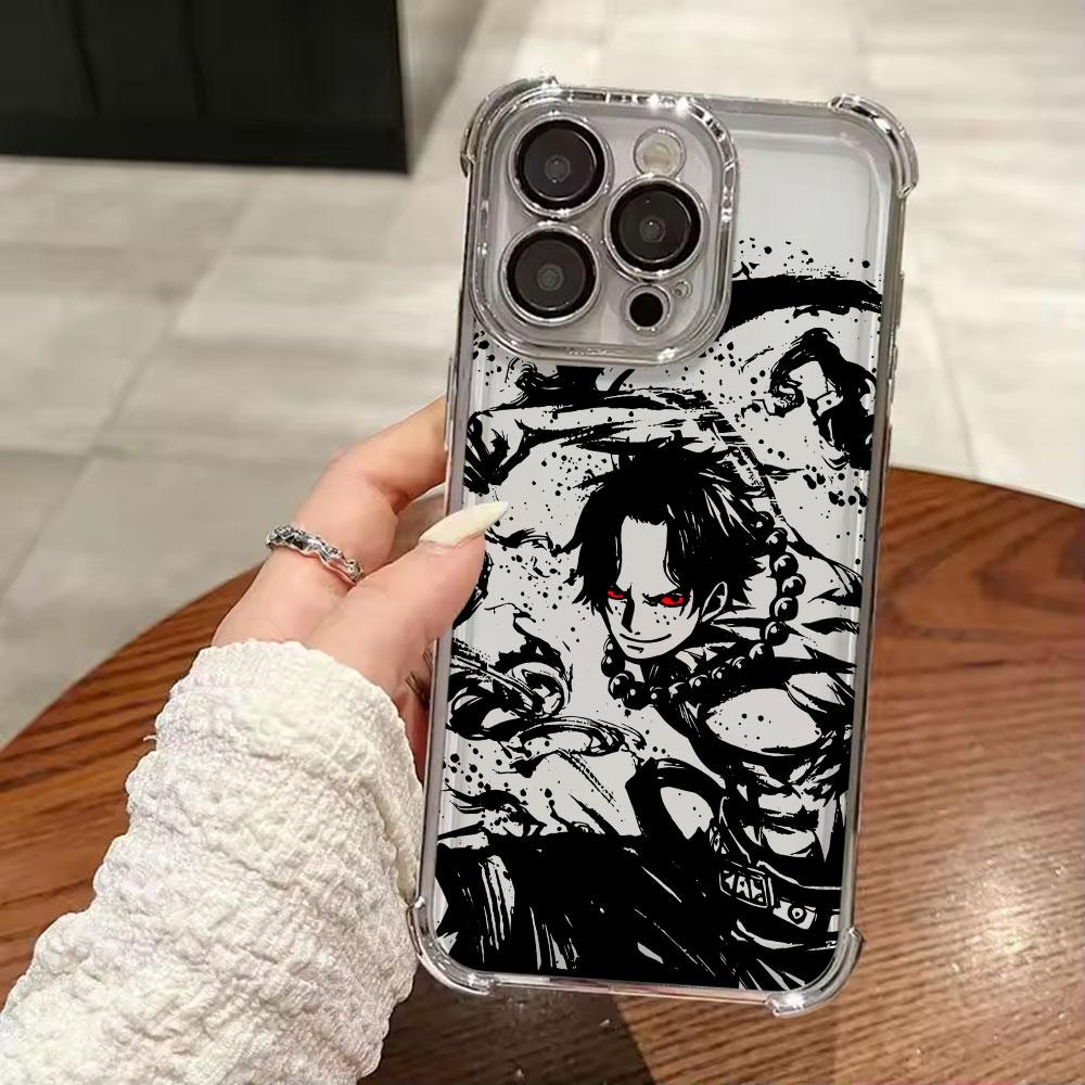 Japanese Anime O-One Piece Art Funda For iPhone 17 Pro 16 15 14 13 12 11 Pro Max Case 17 Plus 17E 16E 17Air Silicone Phone Cover