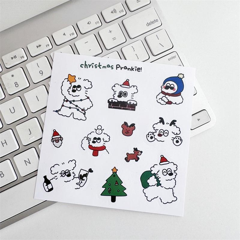 

Korean Cute Summer Prankie Puppy Sticker - French Style Journal Sticker