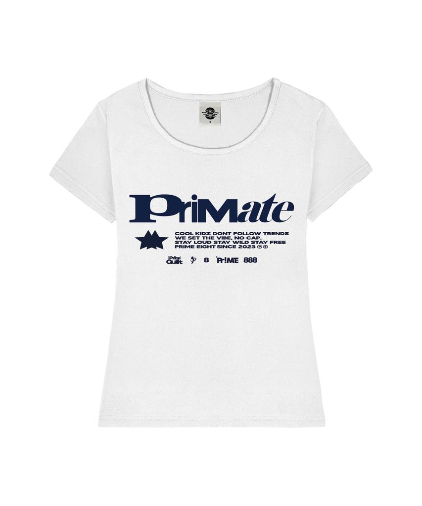 PRIMATE Rush Women'S U-Neck Slim Fit Short Sleeve T-Shirt 6 Colors
