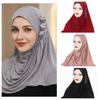Floral Women's Hijabs Modest Wear Islamic Headscarf Classic Muslim Hijab  Women's Wear