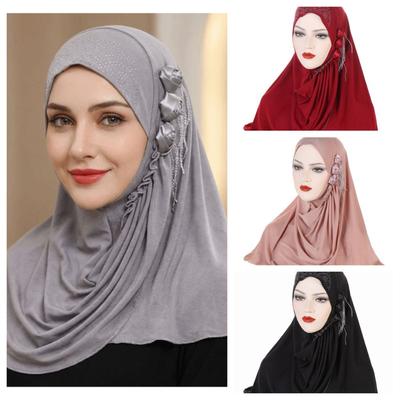 Bescheidene Kleidung Muslimischer Hijab Vollabdeckung Islamisches Kopftuch Klassischer Sofort-Turban Damenschal