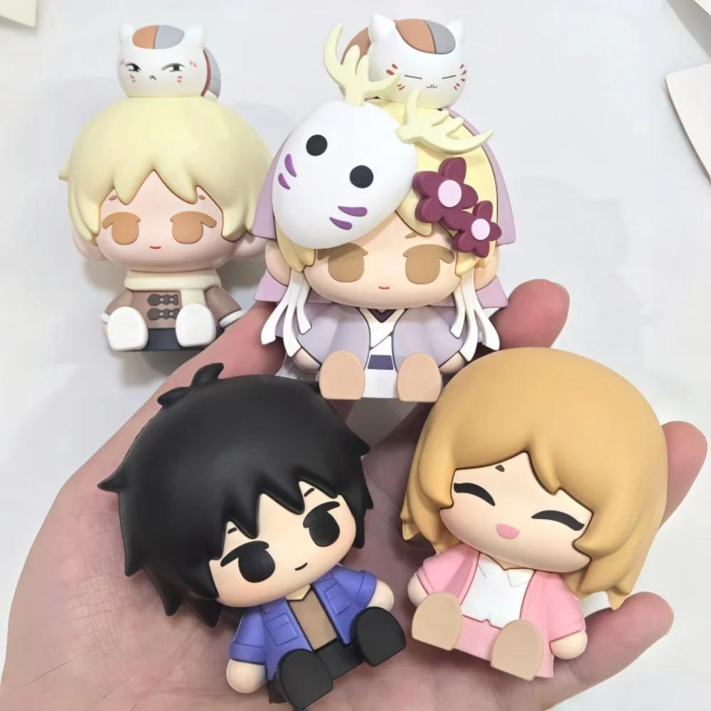 Generic Natsume Yuujinchou Pvc Figure 8cm Natsume Tanuma Taki Nyanko Sensei Anime Character Desktop Decoration Collectible Toy