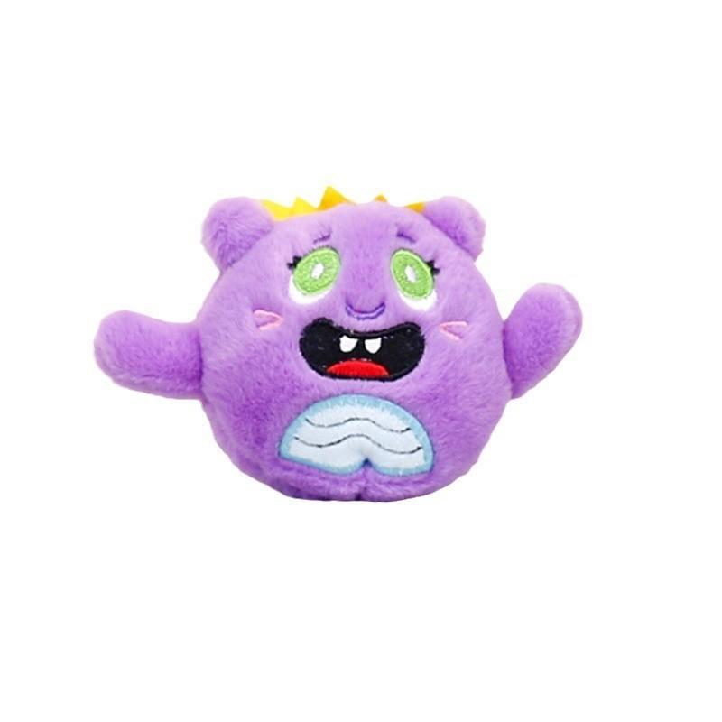 Adorable Monster Plush Keychain Soft Stuffed Toy Backpack Charms In Multiple Colors