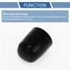 X AUTOHAUX Silicone Cap Silicone Plug Plumbing Processing Mecla Cap Plumbing End Cap Black