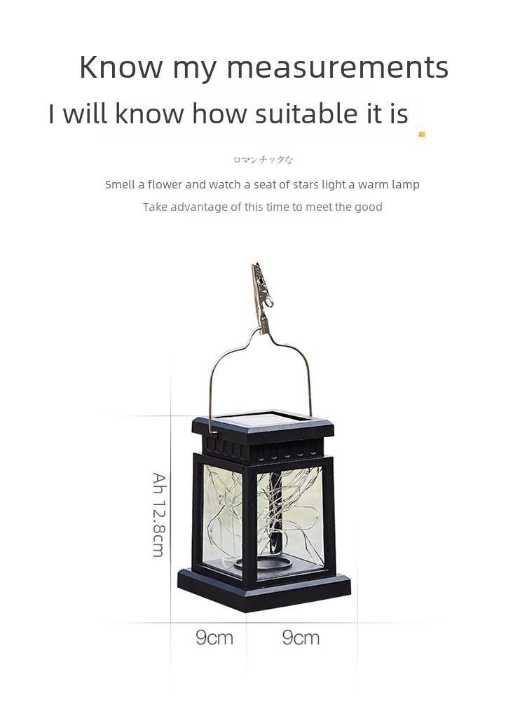 Solar Copper Wire Star Lantern: Outdoor Waterproof Hanging Light for Courtyard, Balcony, or Landscape Decoration