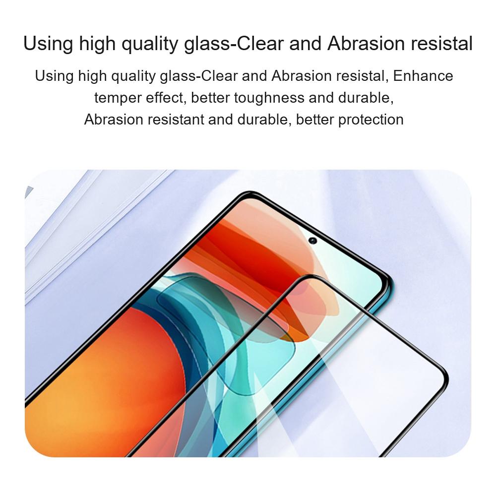AMORUS 2Pcs/Pack Tempered Glass Film for Oppo Reno8 5G (Global Version)/Reno8 5G,Silk Printing Full Glue Secondary Strengthening Full Screen Protector