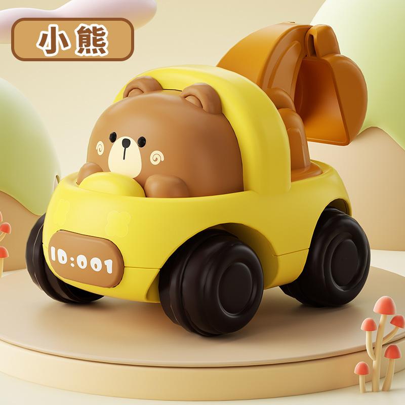 Inertia Toy Car Animal Modeling Engineering Car Inertial Drive Excavator High Quality Interactive Sliding Car Children's Gift Idea