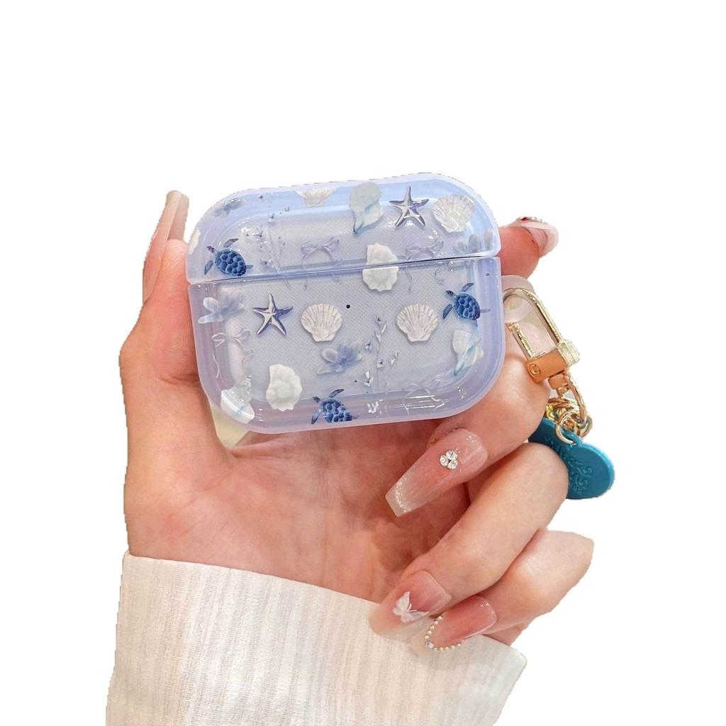 Blue Ocean Gradual Change Turtle Suitable for AirPods 1 Bluetooth Headset Case Pro1/1/1/1 Generation Headset Case