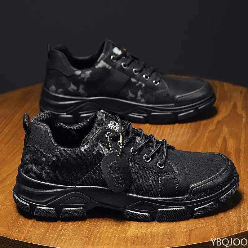 Boty pro muže maskáčové podzimní nové boty do pouště pánské vysoké tenisky protiskluzové pracovní boty pánské Buty Robocze Meskie