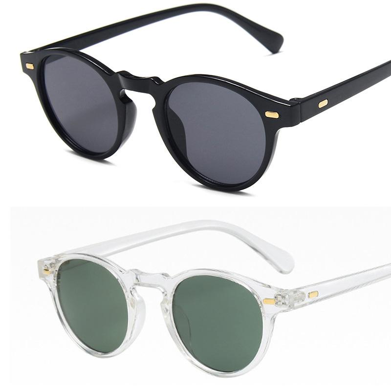 2PCS Classic Fashion Round Sunglasses Women Men Simple Trend Brand Designer Sun Glasses Fishing Male Female Glasses UV400