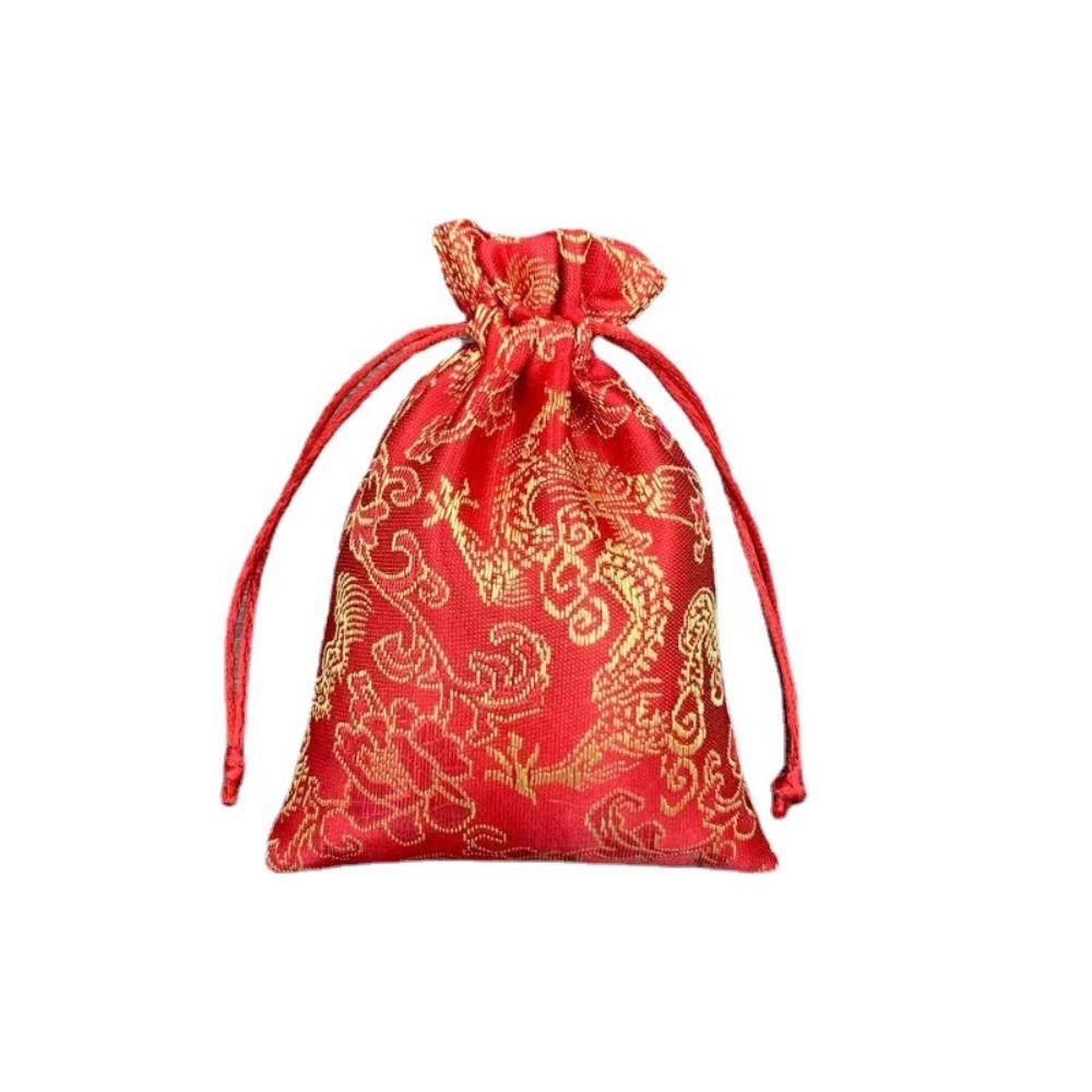 Storage Bag Canvas Flower Handbag Chinese Style Small Coin Purse Wallet  Hanfu Decor