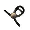 Large Black Pearl Grab Clip Women Simple Niche Premium Hair Clip Back Head Shark Clip Hair Accessories Retro Headwear