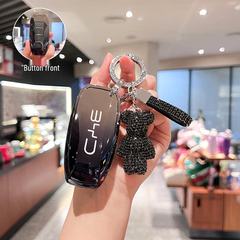 

Чехол для ключа BYD для моделей 2023 года: Song Plus, Qin DMi, Tang, Yuan Pro, Han EV, Dolphin, Seal L