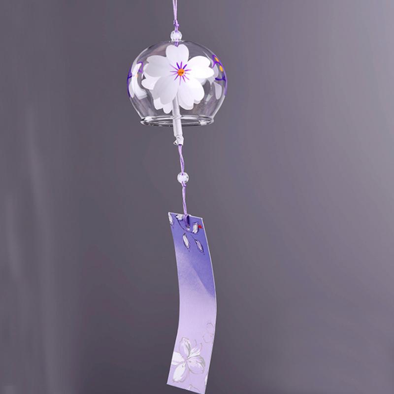 1PC Wind Bell Japan Chimes Handmade Glass Furin Window Hanging Home Office Decortion