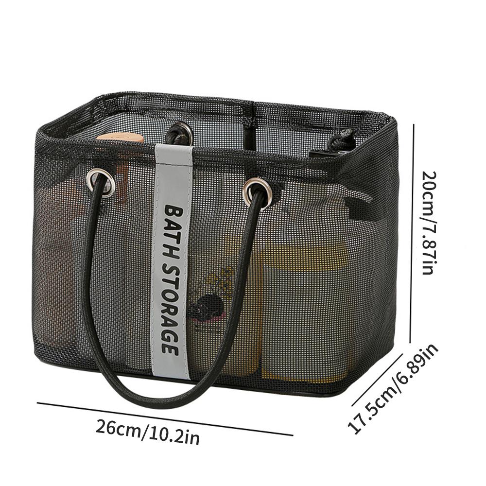 Mesh Storage Bag, Shower Bag, Hand-Held Wash Bag, Waterproof Shower Towel Basket, Shower Bag