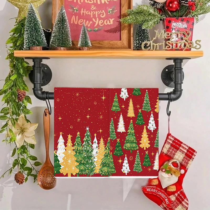 Christmas Decorations Christmas Gifts Ultra-fine Fiber Handkerchiefs Hand Towels Highly Absorbent Towels Practical 40*60cm