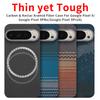 For Google Pixel 9 Pro XL/Pixel 9 Pro/Pixel 9 Carbon Case Aramid Fiber Kevlar Fabric Thin Hard Cover Magnetic Black Slim Light
