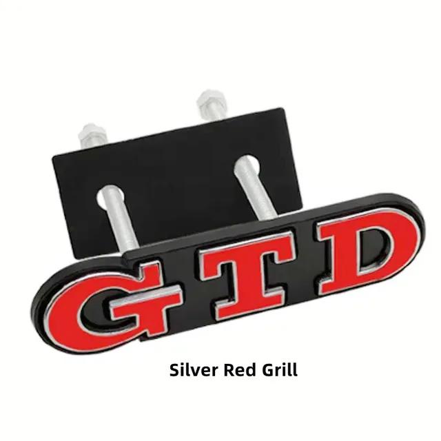 3D Metal Front Grille GTD Logo Emblem Rear Trunk Badge Stickers For apply toVolkswagen VW Golf 2 4 5 6 7 R MK2 MK3 MK4 Car Acces