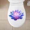 Bathroom Luminous Toilet Sticker Night Light Lotus Wall Decal Toilet Seat Cover Sticker Self-Adhesive Pvc Waterproof Home Decor
