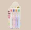 Spazzolino da denti morbido per bambini, colore gelatina, con setole in nylon (Età 3-12) per Protezione Delicata delle Gengive e Pulizia dei Denti