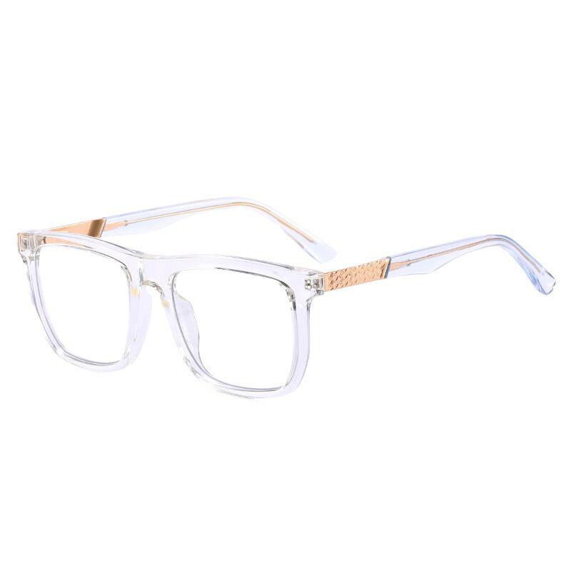 Unisex Ultralight TR90 Spring Legs Blue Light Blocking Luxury Brand Square Reading glasses Anti-radiation Presbyopia Eyeglasses