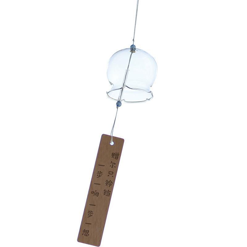 Hand-Painted Japanese Glass Wind Chime Kit for Outdoor & Balcony