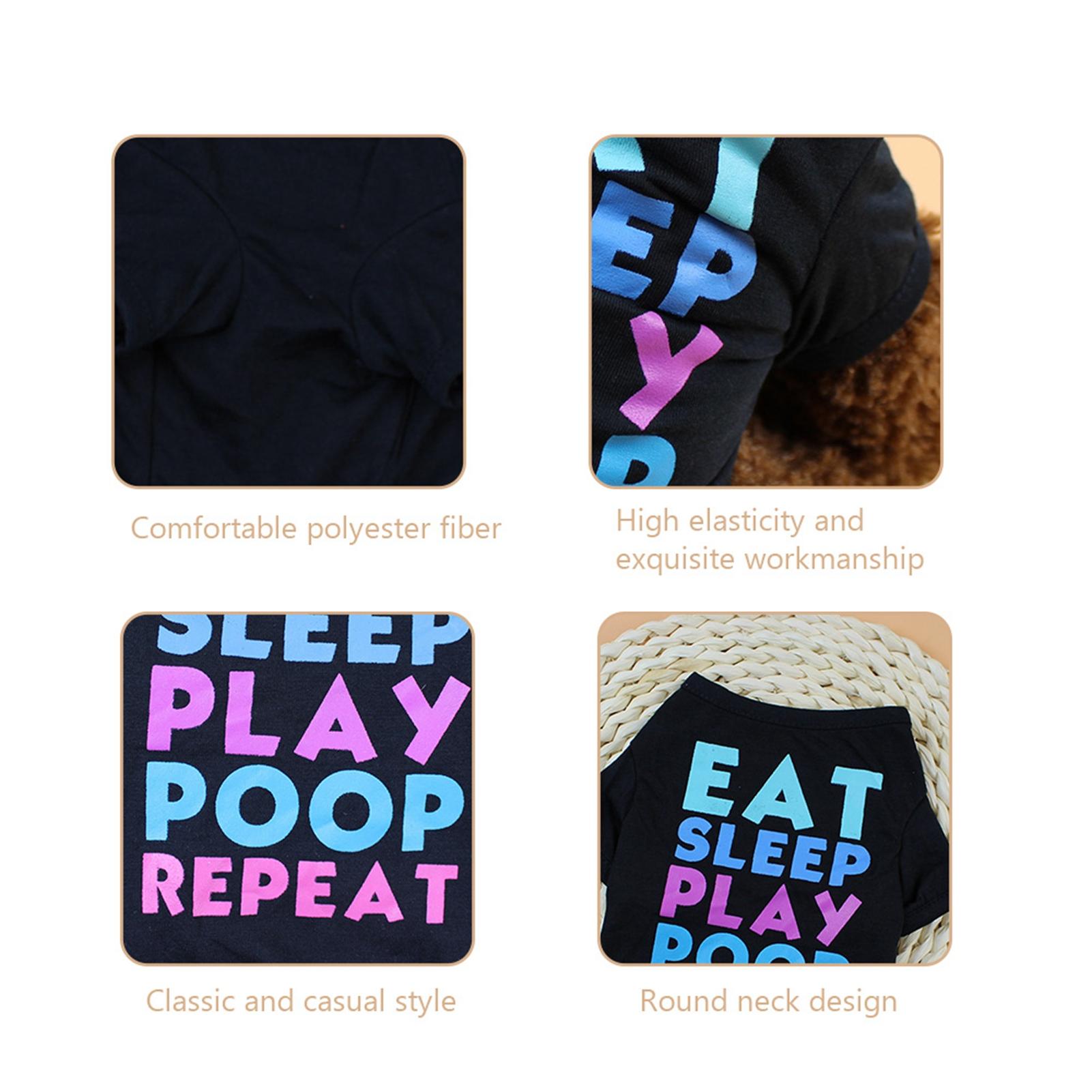 

Dog Shirt Dog T Shirts Dog Spring Summer Clothes Printed Pet Clothing Pet Summer Clothes for Puppy Dogs M