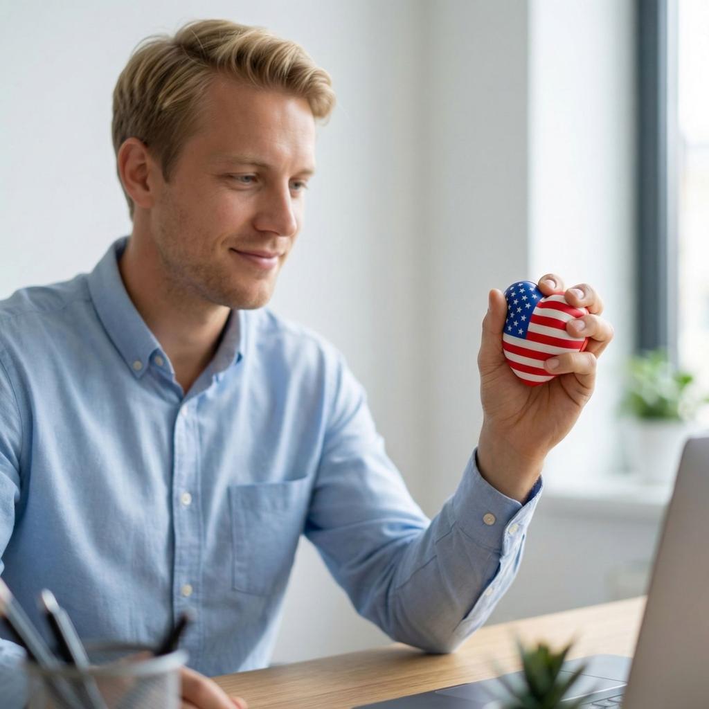 Independence Day Fun Patriotic Flag Dumpling Stress Relief Tool Five-Pointed Star Vent Toy