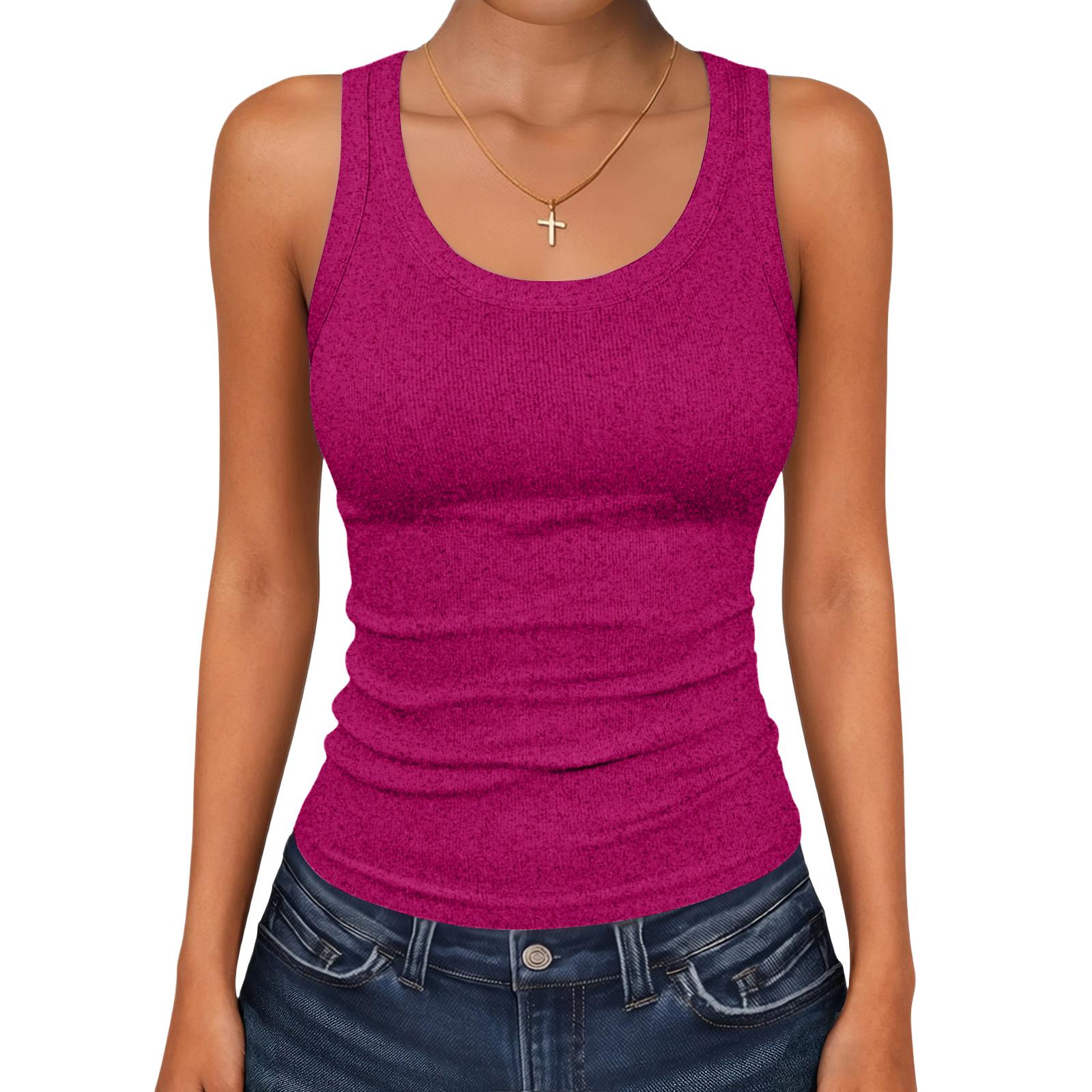 

Women s Fashion Slim-Fit Sleeveless Sports Top M