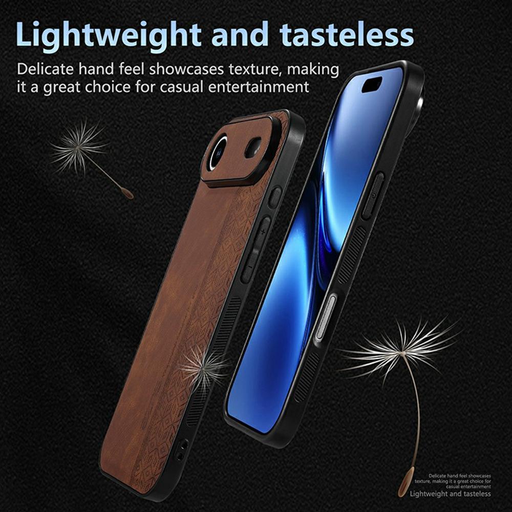 Para Capa de iPhone Air Protetora TPU Coberta com Couro PU