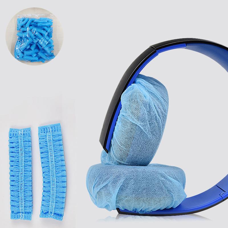 20Pcs/Bag Disposable Headphone Cover Nonwoven Earmuff Cushion 5-10.5Cm Headset Disposable Headphone Ear Covers