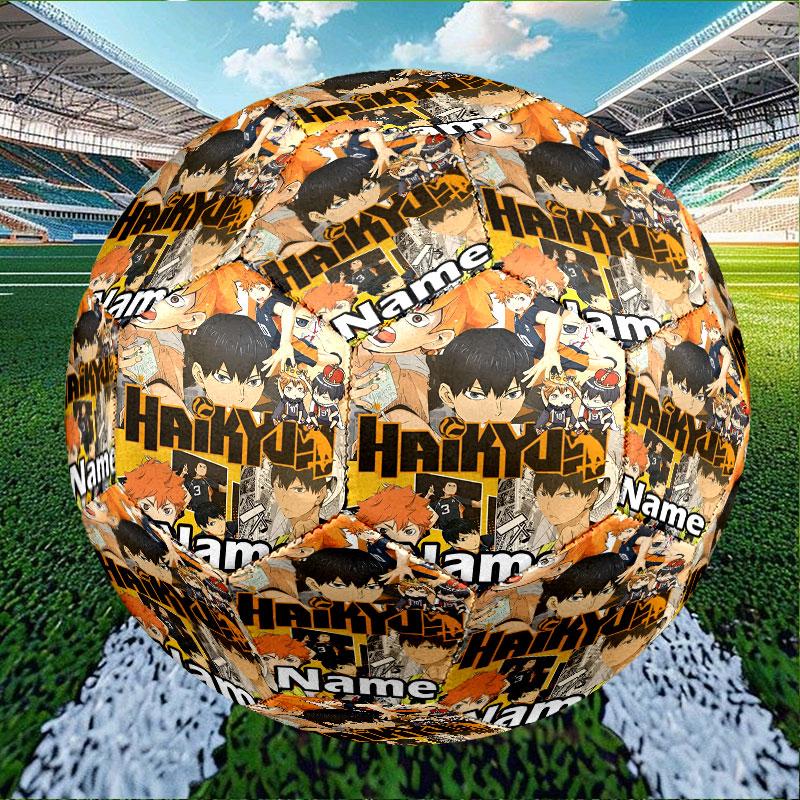 Custom Name Personalized Haikyu Print Size 5 Soccer Ball Training & Match Football, for Team, Kicking, Gift for Football Enthusiasts